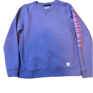 Carhartt Women’s Purple Crewneck Size L Relaxed Fit
